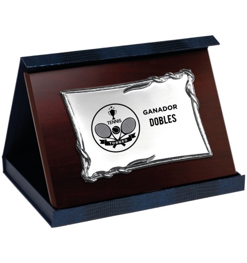 PLACA 17-072 PLATA C/ESTUCHE