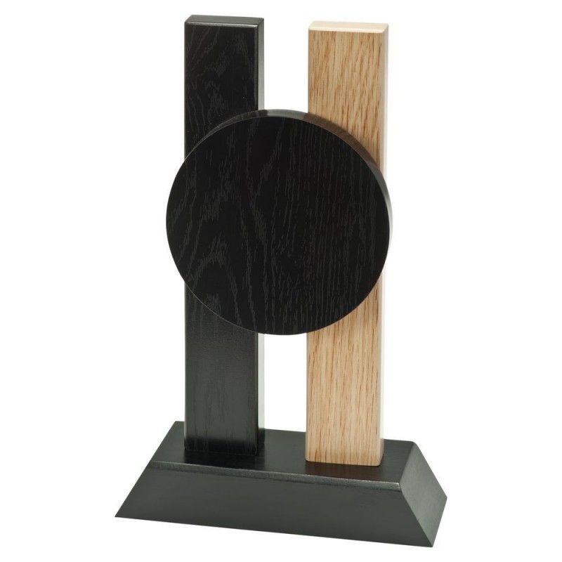 TROFEO MADERA PORTADISCOS Ø70MM