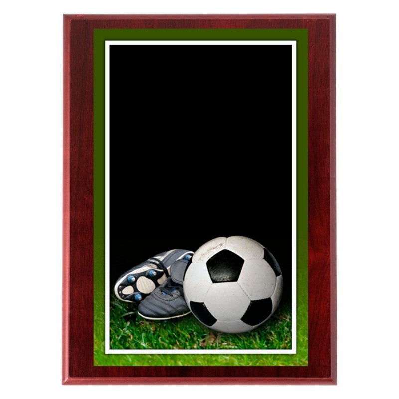 PLACA 18-469 FUTBOL C/MADERA