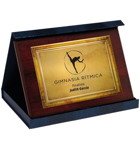 PLACA 17-112 ORO C/ESTUCHE SUBLIMACION