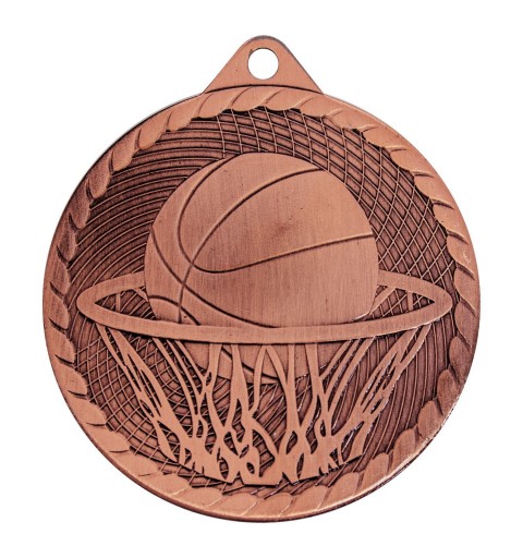 MEDALLA BALONCESTO Ø50 IRON REV.NGR