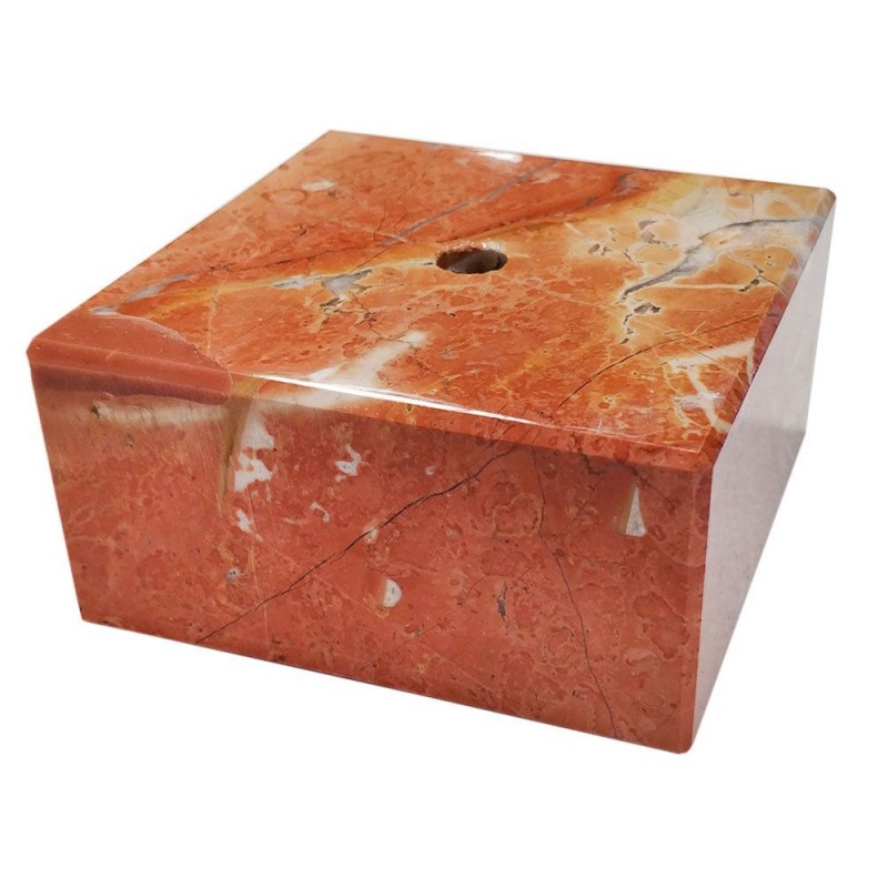 MARMOL ROJO 7X7X3 CM