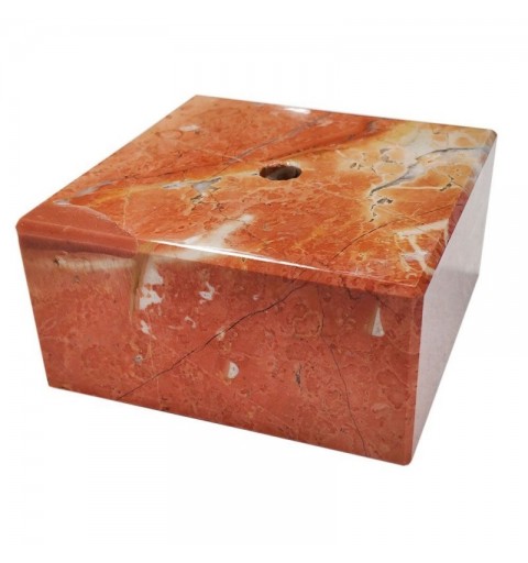 MARMOL ROJO 7X7X3 CM