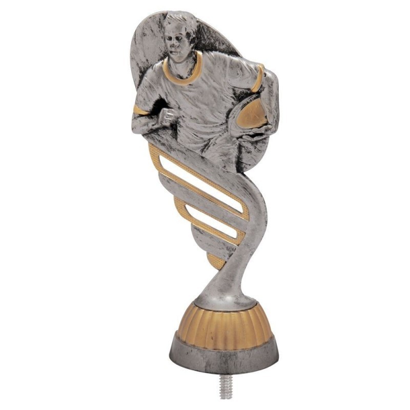 FIGURA PLASTICO FAST RUGBY PLA VJ/ORO H.13CM