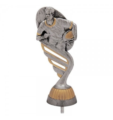 FIGURA PLASTICO FAST RUGBY PLA VJ/ORO H.13CM