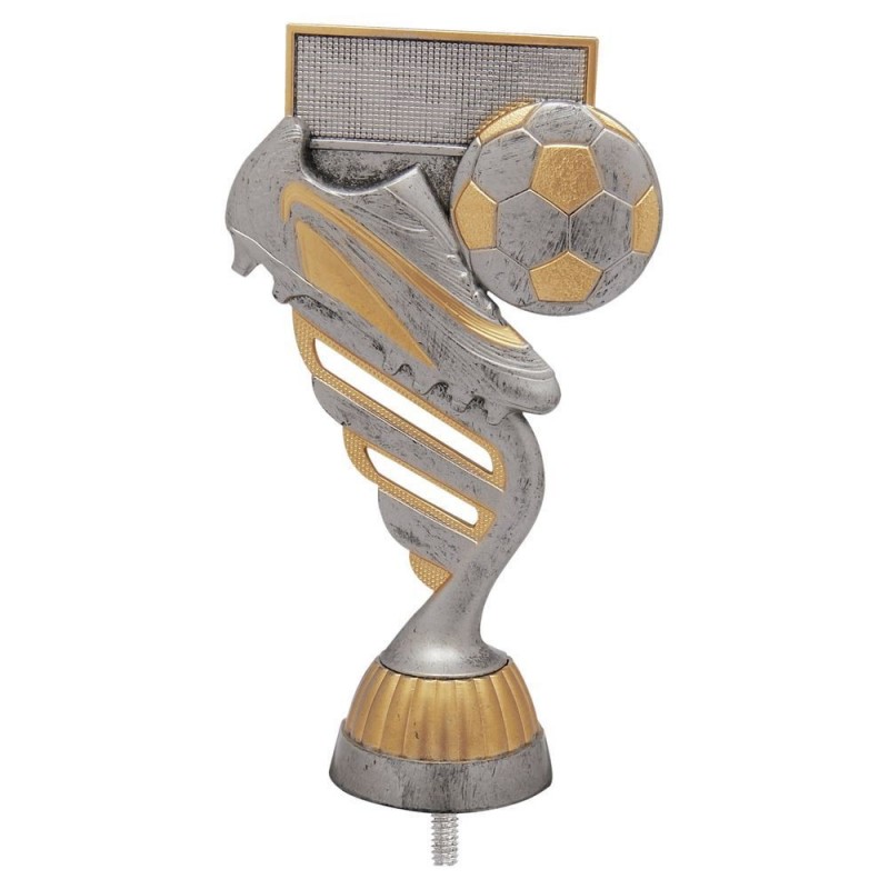 FIGURA PLASTICO FAST FUTBOL BOTA PLATA VJ/ORO H.13CM