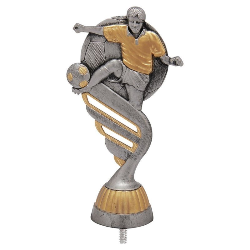 FIGURA PLASTICO FAST FUTBOL JUGADOR PLATA VJ/ORO H.13CM