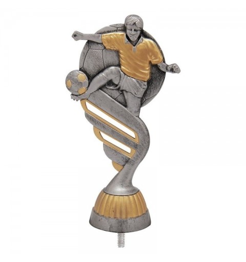 FIGURA PLASTICO FAST FUTBOL JUGADOR PLATA VJ/ORO H.13CM