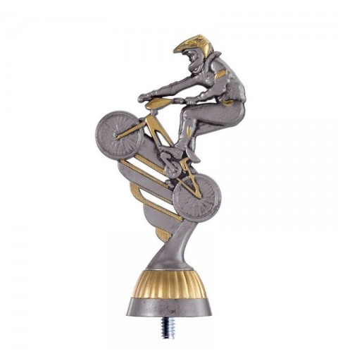 FIGURA PLASTICO FAST MOUN.BIKE PLA VJ/ORO H.13CM