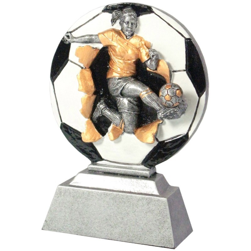 TROFEO RESINA FUTBOL FEMENINO H.16 CM