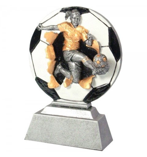 TROFEO RESINA FUTBOL FEMENINO H.16 CM