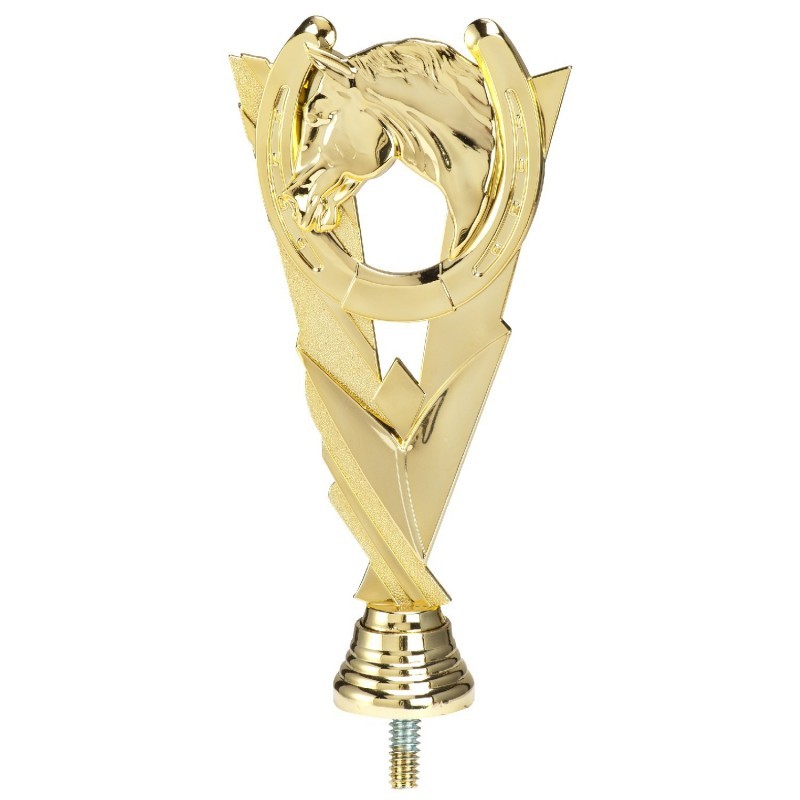 FIGURA PLASTICO FAST VICTORY ORO HIPICA H.19CM