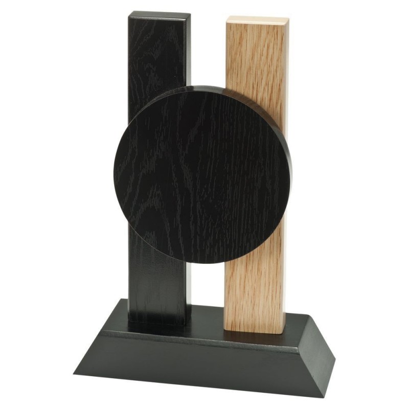 TROFEO MADERA PORTADISCOS Ø70MM