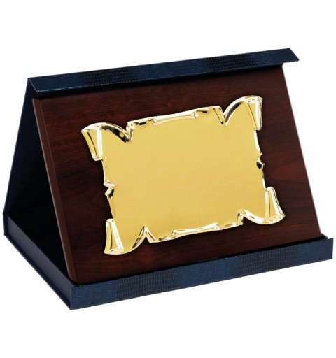 PLACA MINI 17-052 ORO C/ESTUCHE