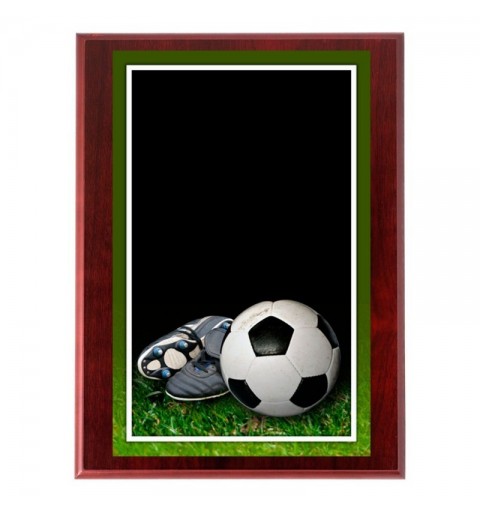 PLACA 18-469 FUTBOL C/MADERA