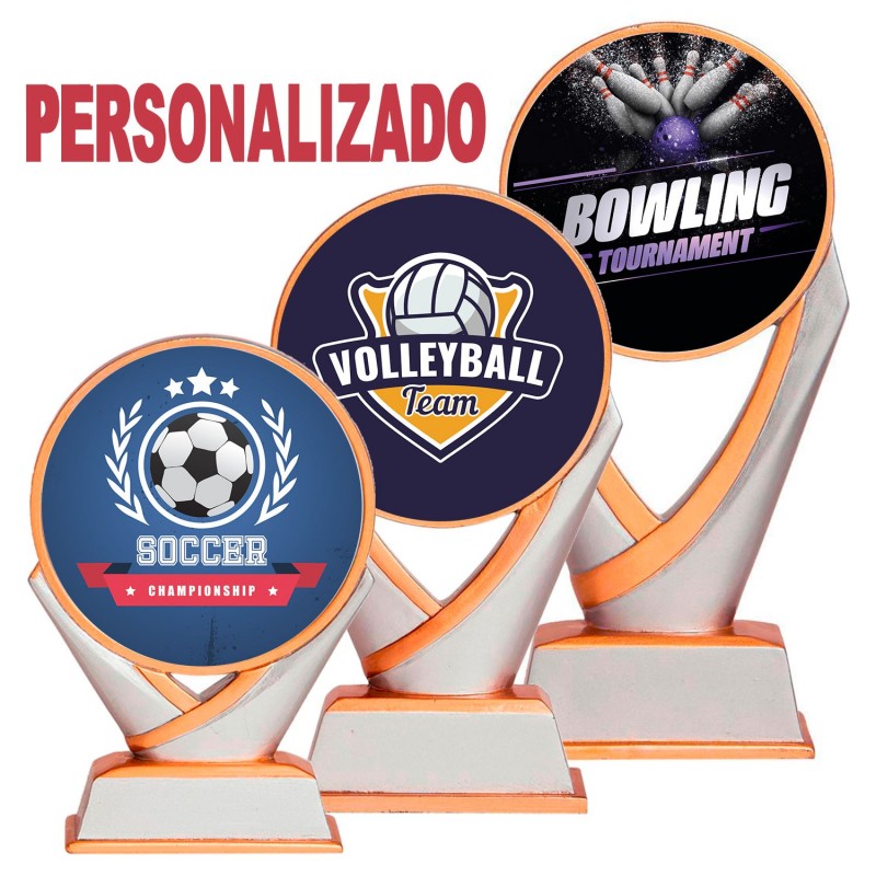 TROFEO RESINA CHICAGO PERSONALIZADO