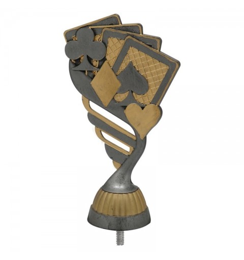 FIGURA PLASTICO FAST POKER PLA VJ/ORO H.13CM