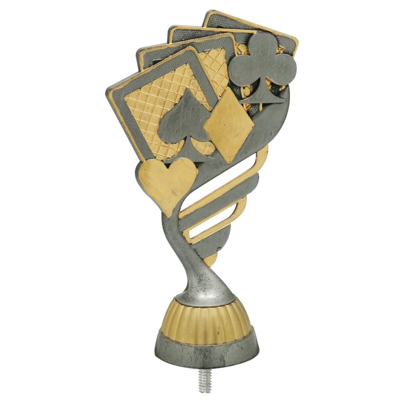 FIGURA PLASTICO FAST POKER PLA VJ/ORO H.13CM