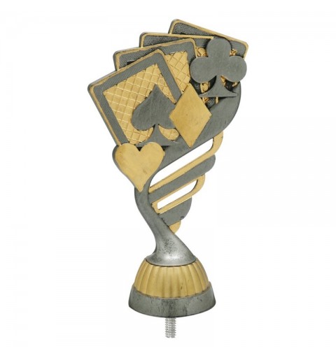 FIGURA PLASTICO FAST POKER PLA VJ/ORO H.13CM