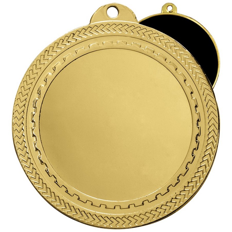 MEDALLA Ø70 MM 55-831 ORO  C/REV.NEGRO IRON