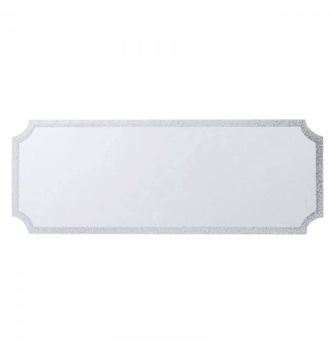 PLAQUITA ALUMINIO 40X15 MM PLATA