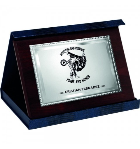 PLACA 17-122 PLATA C/ESTUCHE SUBLIMACION