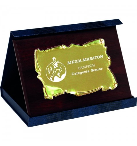 PLACA MINI 17-232 ORO C/ESTUCHE