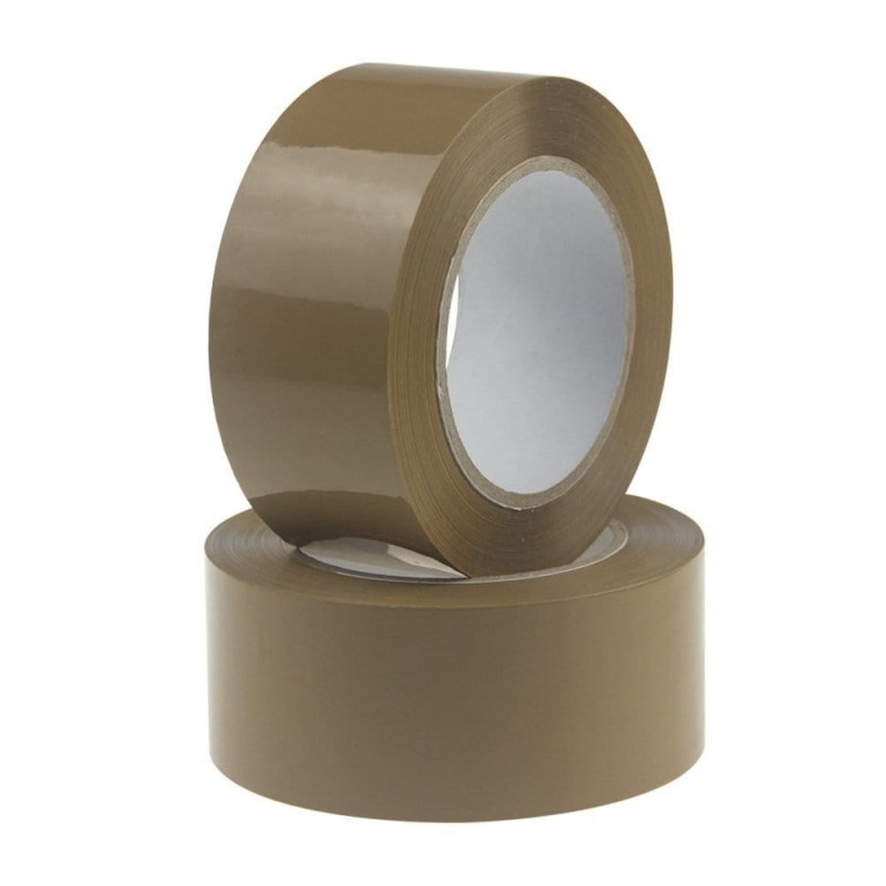 ROLLO PRECINTO 48MM 132M MARRON ALTA CALIDAD