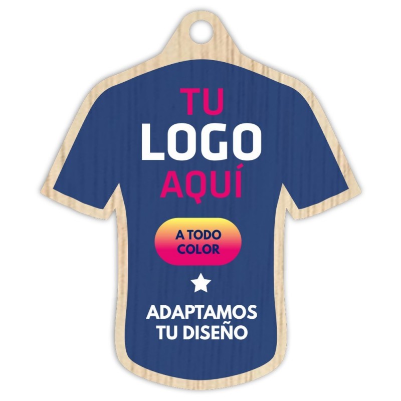 MEDALLA MADERA CAMISETA 54-5007