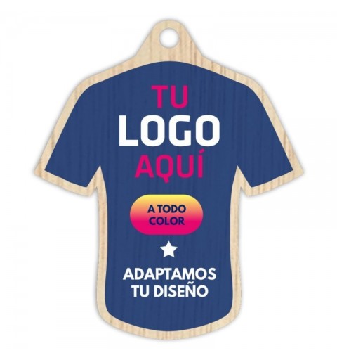 MEDALLA MADERA CAMISETA 54-5007