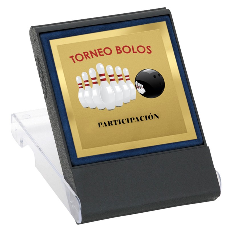 PLACA MINI 17-029 ORO C/ESTUCHE