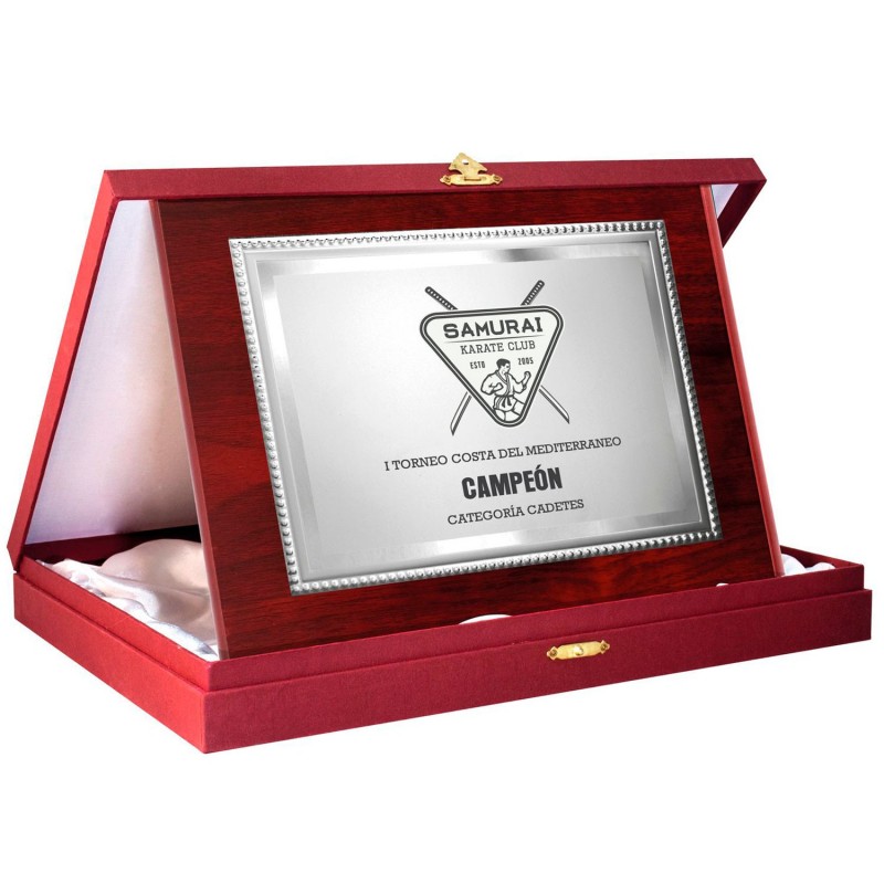 PLACA 17-126 PLATA  C/EST.GRANATE. SUBLIMACION