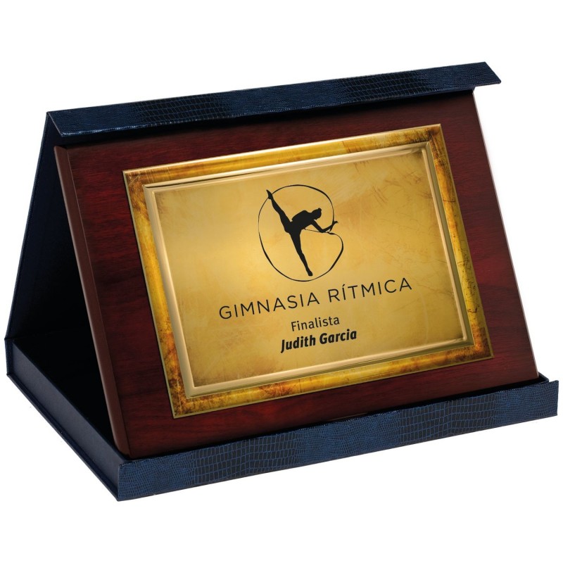 PLACA 17-112 ORO C/ESTUCHE SUBLIMACION