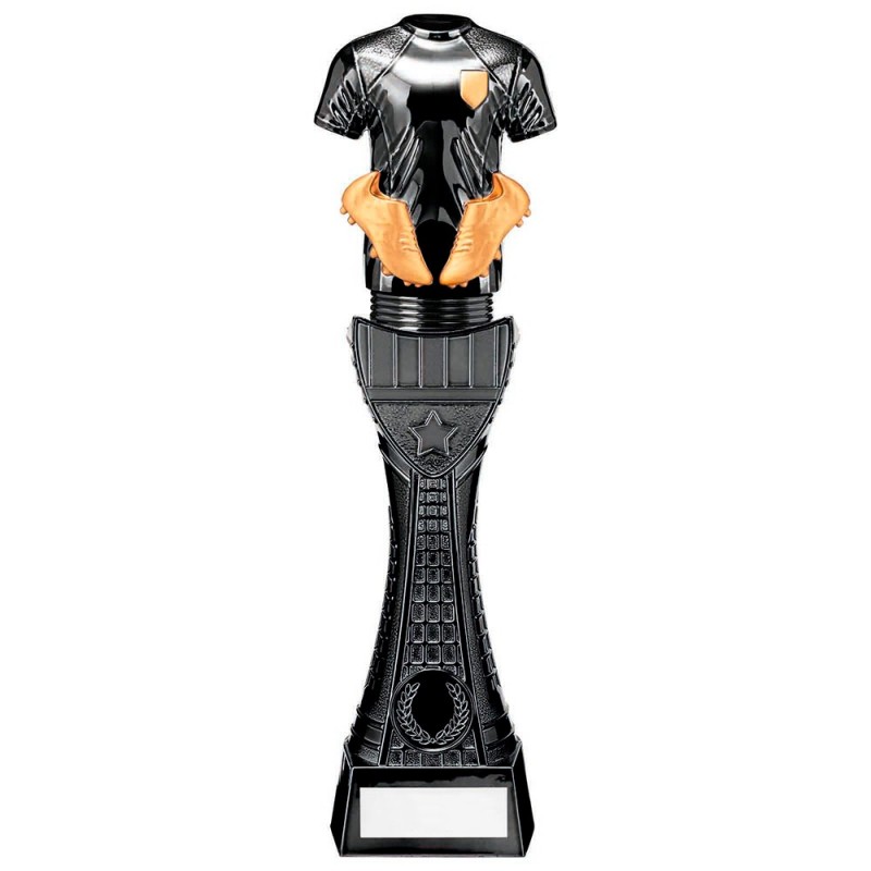 TROFEO FÚTBOL CAMISETA NEGRO/ORO