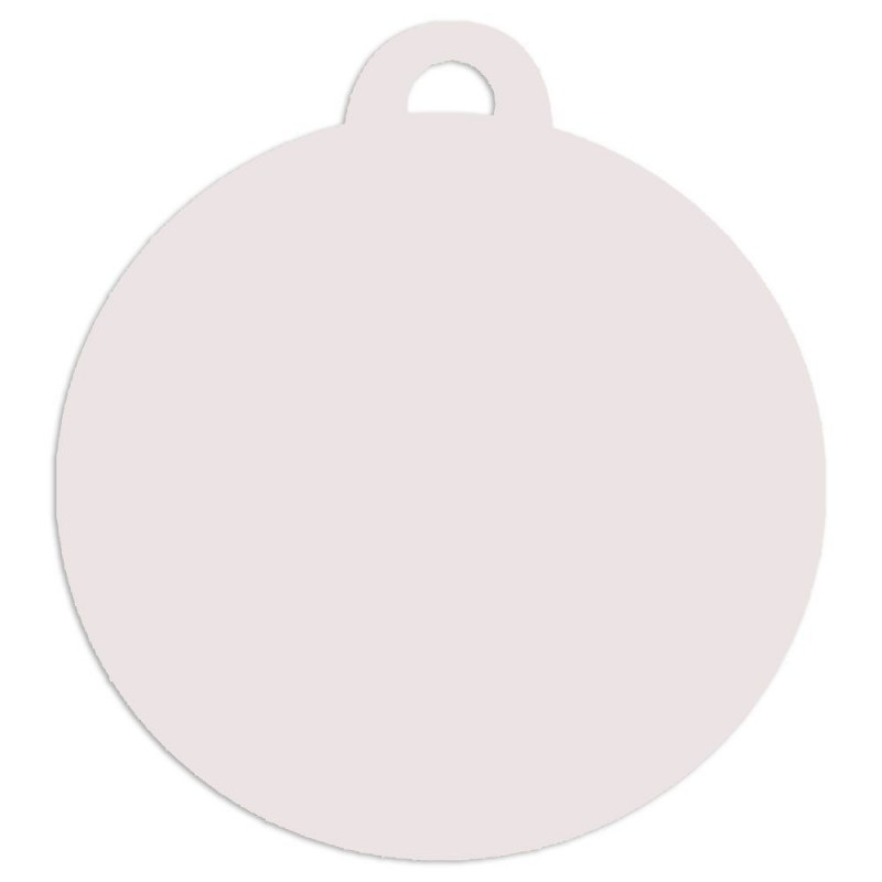 MEDALLA Ø50MM BLANCO SUBLIMACION 2 CARAS