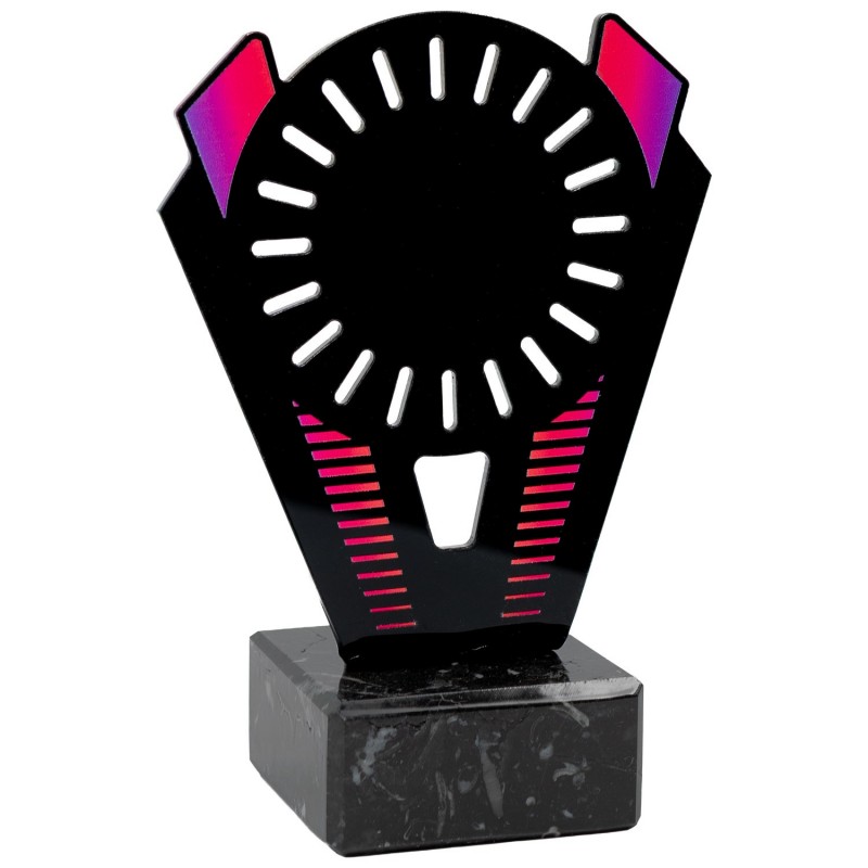 TROFEO METACRILATO 002 C/MARMOL H.16.5