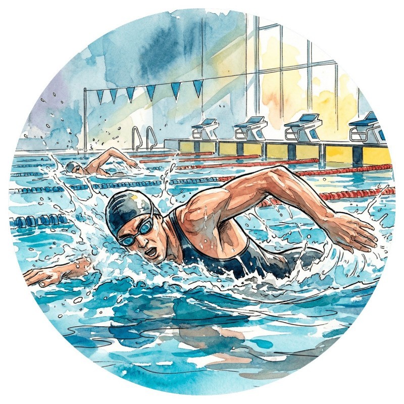 DISCO BOSTON Ø80 MM NATACION MASCULINA