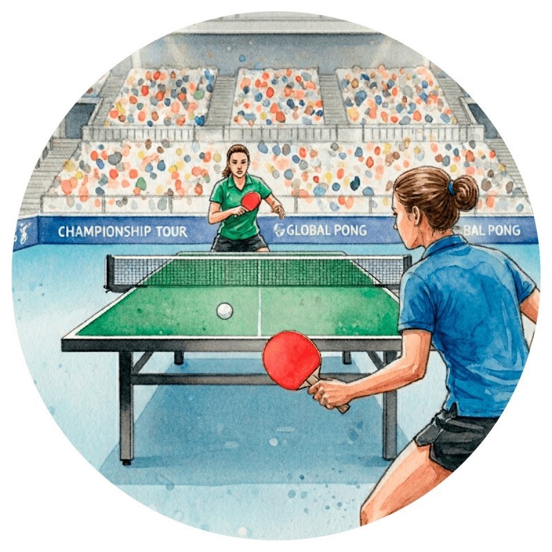 DISCO BOSTON Ø80 MM TENIS MESA FEMENINO