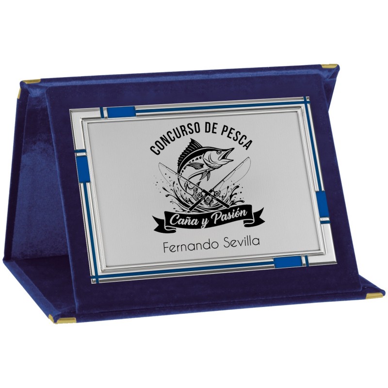 PLACA 17-243 PLATA C/ESTUCHE TARGA SUBLIMACION