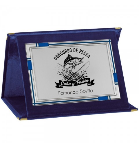 PLACA 17-243 PLATA C/ESTUCHE TARGA SUBLIMACION