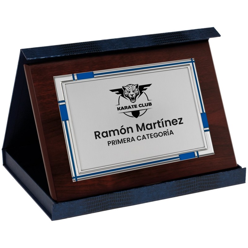 PLACA 17-242 PLATA C/ESTUCHE SUBLIMACION